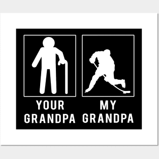 hockey your grandpa my grandpa tee for your grandson granddaughter Posters and Art